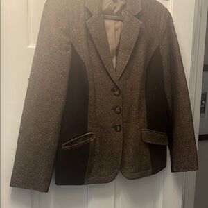 Coldwater Creek Brown Structured Blazer